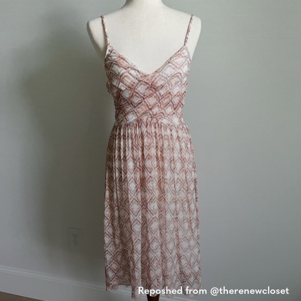 Free People Geometric Print Midi Dress